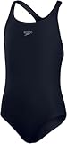 Speedo Mädchen ECO Endurance+ Medalist Badeanzug | Chlorbeständig | Recyclingmaterial | Bequeme Passform | Schwimmunterricht | Badeurlaub True Navy 15 16