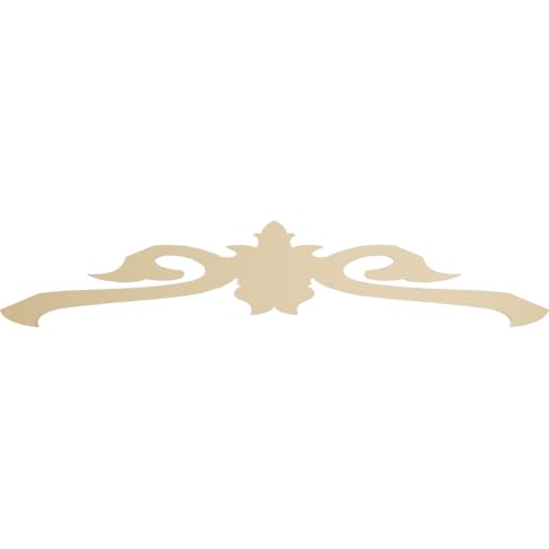 72"W x 15"H x 1 1/2"P (5/12) Pitch Florence Signature Urethane Gable Pediment, Primed Tan