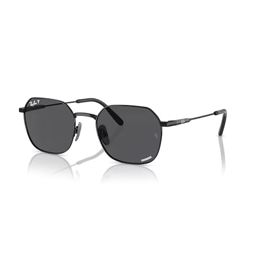 Ray-Ban Jim Titanium RB8094 Hexagonal Sunglasses for Men for Women +BUNDLE with ACCESSORY EYEWEAR KIT