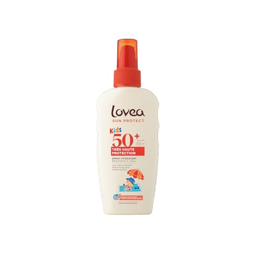 Spray solaire enfants FPS 50+ LOVEA pour les vacances à la plage et piscine