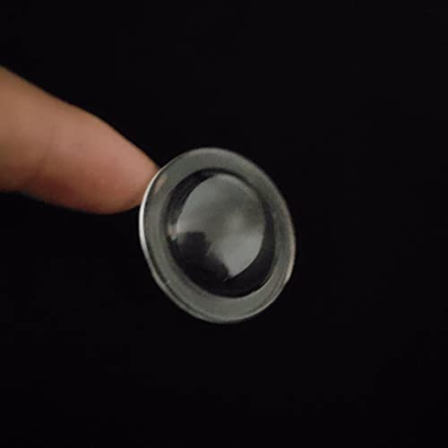 GatherTOOL 1PC LED Lens Dia 50mm/52mm Plano-Convex Glass Lens Height 15mm/18mm Convex Lens Condenser Optical Focusing Transparent Surface Flashlight Photics (Color : D50mmH15mm)