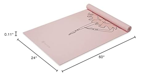 Gaiam Kids Yoga Mat Exercise Mat, Yoga for Kids with Fun Prints - Playtime for Babies, Active & Calm Toddlers and Young Children (60" L x 24" W x 3mm Thick)