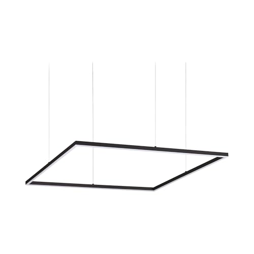 Sospensione Ideal Lux ORACLE SLIM D90 SQUARE plafonnier LED noir 3000K
