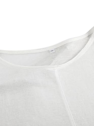 Remidoo Women's See Through Pajamas Long Sleeve Sleepwear Drawsting Mesh Sheer Pj Set4