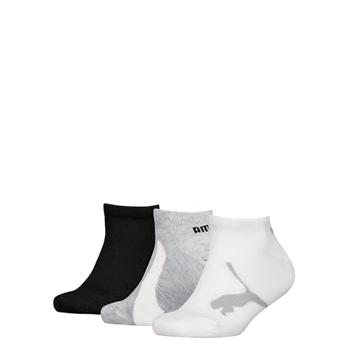 PUMA Unisex Kinder Kids Bwt Sneaker Sock, White/Grey/Black - New, 35-38 EU PUMA Unisex Kinder Kids Bwt Sneaker Sock, White/Grey/Black - New, 35-38 EU