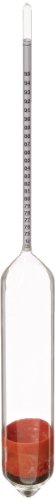 Thermco GW2605 IRS Specifications Proof Scale Plain Form Alcohol Hydrometer, 75 to 95% Proof Range, 0.2% Subdivision, K IRS Size, 305mm Length