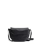 Color: Negro. BIBA Bolso de Mujer de Cuero Genuino, Bolso Bandolera Leather Chester Winter CHI2L, Asa Larga, Cierre con Cremallera, Piel de Oveja Legítima, Color Negro