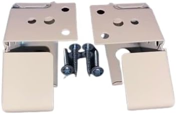 Miniatura 5 de Soportes de persiana para barandilla de 1" X 1 12" (1 par con 4 tornillos) marfil