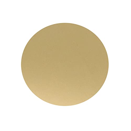 Konsilsa Round Brass Sheet,Brass Disc Round Plate Sheet Metal Sheets Plates (Color : 3mm, Size : Diameter 60mm (10pcs))