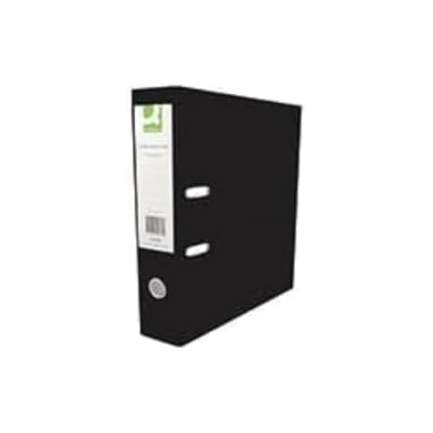 Q-Connect 70mm Lever Arch Files Black Pack Cover
