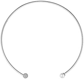 Sif Jakobs Jewellery Bobbio necklace made of 925 sterling silver with zirconia, Silver, synthetic stones, zirconia, Cubic Zirconia