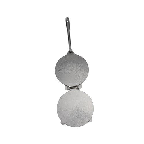 Ciieeo Aluminum Round Shape Tortilla Maker Press Manufacturing Tool for Effortless Food Shaping for Tortillas Dumplings and Pies Rustproof Silver Finish