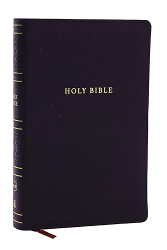 Image of NKJV Personal Size Large Print Bible with 43,000 Cross References, Black Leathersoft, Red Letter, Comfort Print