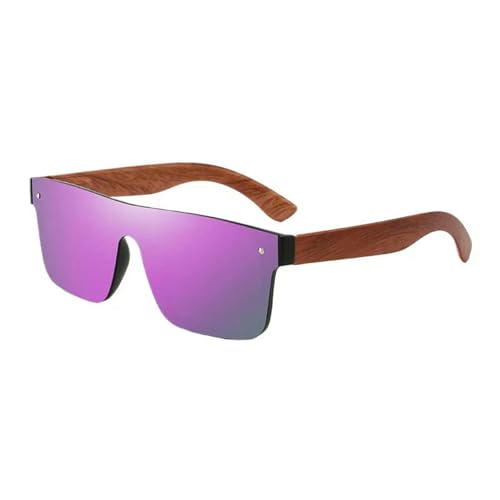 Fryloo Gafas de Sol Ligeras para Correr, Pescar, Polarizadas, Deportivas, Uv400, Madera Bambú, Conducir Al Aire Libre, Hombres Y Mujeres-re-1 Unidad