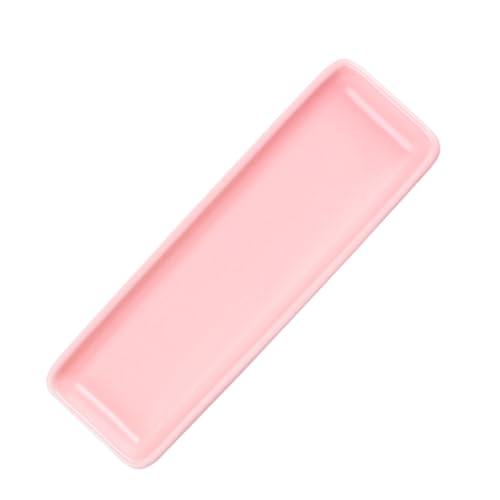 Plato Cerámico Rectangular Rosa para Sushi miniatura 1