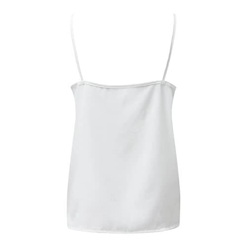 Solid Color Lace Splicing Camisole for Women Plus Size V-Neck Suspender Vest Top Blouse Camis Crop Top Women4