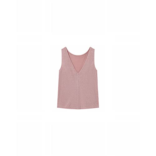 Grace & Mila Top sans Manche Col Rond Devant Col V Au Dos Kiss Rose Ref: Kiss_12126-2 Taille S