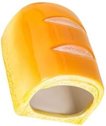 homwowo Unique Hamster Houses Durable Ceramic Safe Hideout Dwarf Hamsters Nesting Place Long Bread Size Is 4.33inch X 2.56inch Small Hamster House Small Animal Houses Habitats , Toast - 2