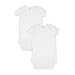 Spasilk Unisex-baby 100% Cotton Short Sleeve Wrap 2-Pack Bodysuit - 3 Months