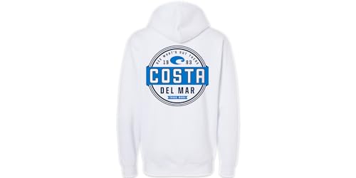 Costa Del Mar Prado Hoody - Unisex Adult - White - Medium - Hooded Sweatshirt2