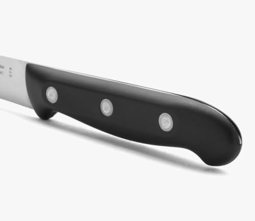 Miniatura 4 de Arcos Cuchillo Verduras Acero Inoxidable. Cuchillo Profesional Verduras Para Pelar Frutas Y Verduras. Mango Ergonómico Polioximetileno Y Hoja 100 Mm. Serie Maitre. Color Negro.