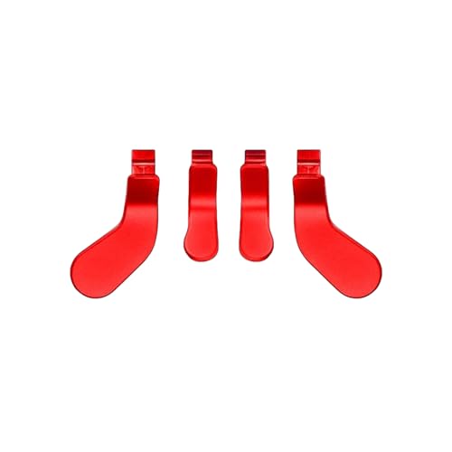 Image of 4 Pcs Elite Control Paddles for Xbox One Elite Controller, Elite Controller Metal Paddles for Xbox One Elite Series 2 /Elite 2 Core Controller, Paddles for Xbox Elite Series 2 Controller(Red)