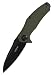 Kershaw Natrix XL Pocketknife (7008OLBLK); 3.75-inch Drop-Point Blade with Black-Oxide Coated 8Cr13MoV Steel; Olive-Drab G10 Handle Scales; KVT Ball-Bearing Manual Open; Reversible Pocketclip; 4.1 oz