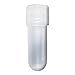 Globe Scientific 6031 Polypropylene Non-Graduated Sample Tube, 2mL Capacity, External Threads, Round Bottom (Bag of 1000)