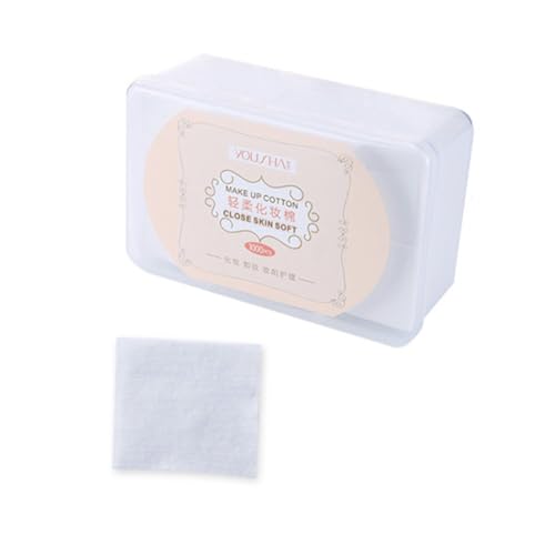MUCKLILY 1000 piezas Unidades Discos Faciales Desmaquillantes de Tela No Tejida Suaves y Ligeros para Cuidado de Diario con Caja Almacenamiento