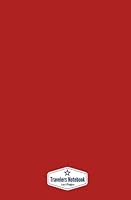 Travelers Notebook: Brick Red, 120 Pages, Blank Page Notebook (5.25 x 8 inches) 1548507148 Book Cover