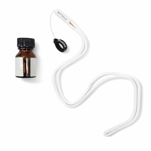 Poppers Holder Strap Anti-Lost Lanyard Including Strap String Holder Silicone Rubber Rings for The Poppers Bottle. (White Neck Strap)