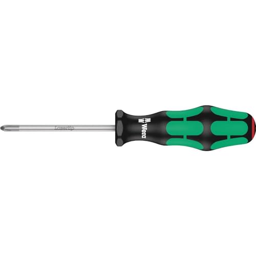 Wera 350 PH1 x 3-1/8in L Kraftform Plus Phillips screwdriver, PH1 x 3-1/8 in., Lasertip