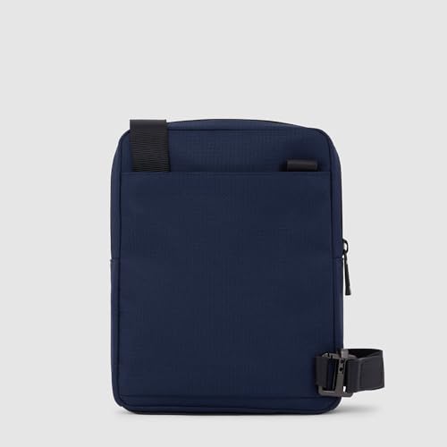 PIQUADRO, Kieszonkowa torba crossbody na iPad© 8,3 cala, kolor niebieski