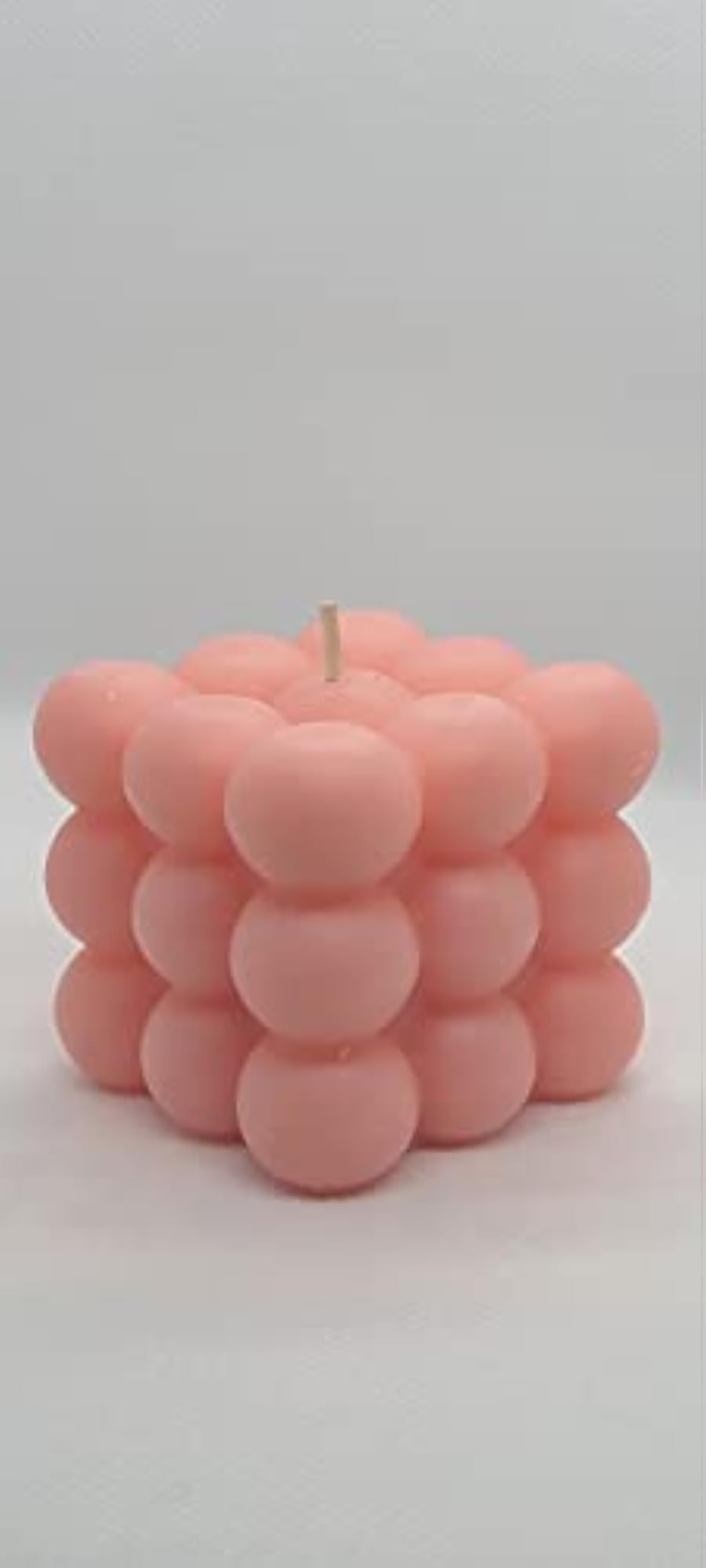 Bubble Scented Candle, Peach, 140g