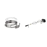 RÖSLE Gourmetring/Pizzaring, Hochwertiger Edelstahlring für Drehspieß und Zubereitung von Pizzas & Premium-Drehspieß, Hochwertiger Grillspieß für RÖSLE BBQ-Stationen für VIDERO G2/G3, MAGNUM G3