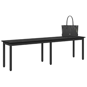 vidaXL ベンチ ブラックオーク 160 x 35 x 45 cm エンジニアリングウッド, リビングルーム, 長方形, モダン, 耐久性, 快適なシーティングソリューション, スタイル, 機能性, 現代的デザイン