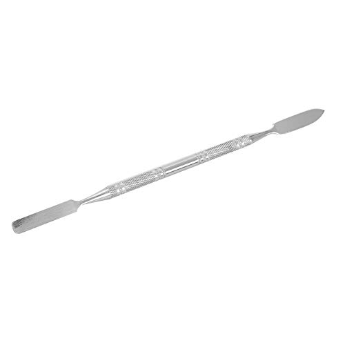 Stainless Steel Cosmetic Makeup Spatula, Double Head Non Slip Handle Beauty Spatula for Special Effects Makeup(Large)