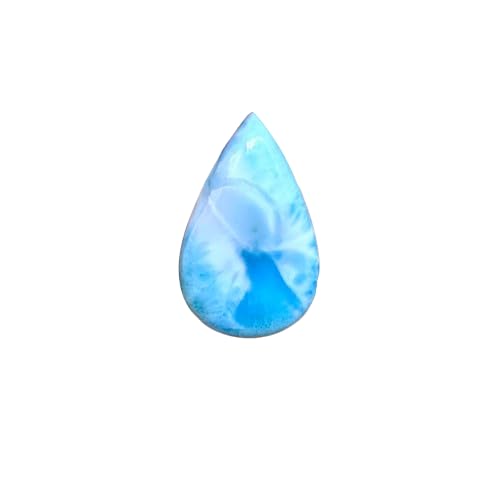 Cabochon larimar naturel 34x21mm | Pierre en vrac pour bague et collier