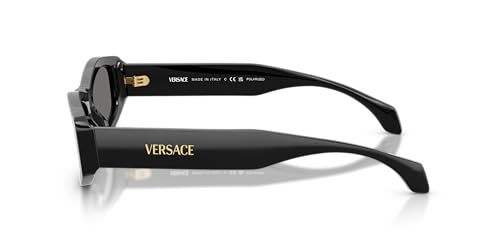 Versace Woman Sunglasses Black Frame, Dark Grey Polar Lenses, 54MM2