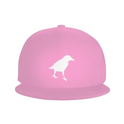 Crow Silhouette Outdoor Baseball Hat Flat Hat3