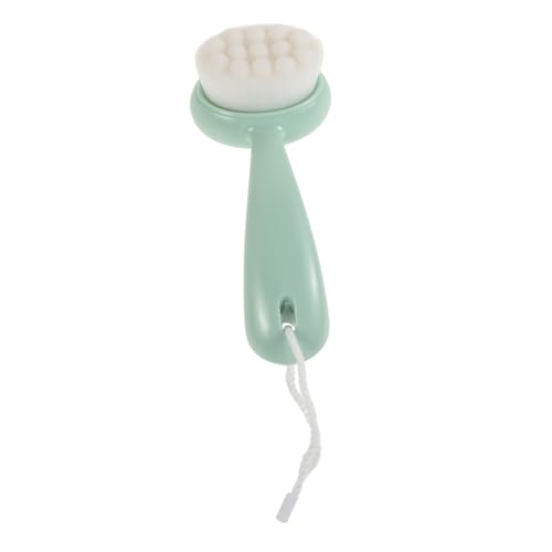 CALLARON cepillo de limpieza agente de mudanzas piel facial Eliminación manejar cepillo limpiador de cara desmaquillante para brochas herramienta de lavado de cara el plastico Light Green