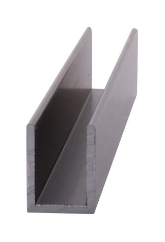 Crl Oil Rub Bronze Frameless Shower Door Aluminum Deep U-Channel For 3/8" Thick Glass - 95 In Long #TOP3