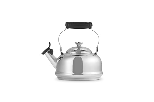 Image of Le Creuset Enamel On Steel Whistling Tea Kettle, 1.7 qt., Stainless Steel