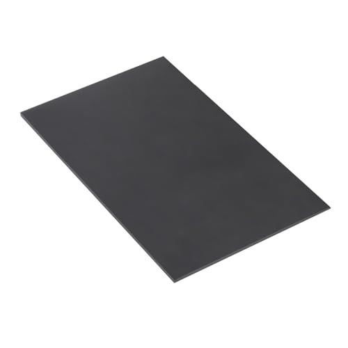 Image of Expanded PVC Plastic Sheet 7 /64 inch Thick, 6 inchx12 inch Lightweight Rigid Foam Sheet, [for Crafts Signage Displays Digital Screen Printing] - Black / 1 Pcs