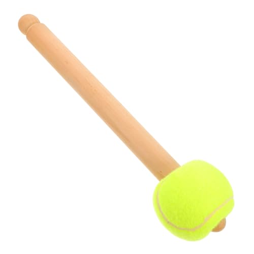 Baqueta para batería con mango de madera Totority, diseño ergonómico para agarre cómodo y sonido resonante profundo, ideal para principiantes y presentaciones escolares