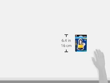 Fort Knox 77009 40 mm Long Shackle Weather Resistant Padlock, Yellow