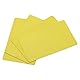 sourcing map Packung mit 50 leer PVC-Karten für ID Ausweisdrucker Grafik Plastik 15mil gelb