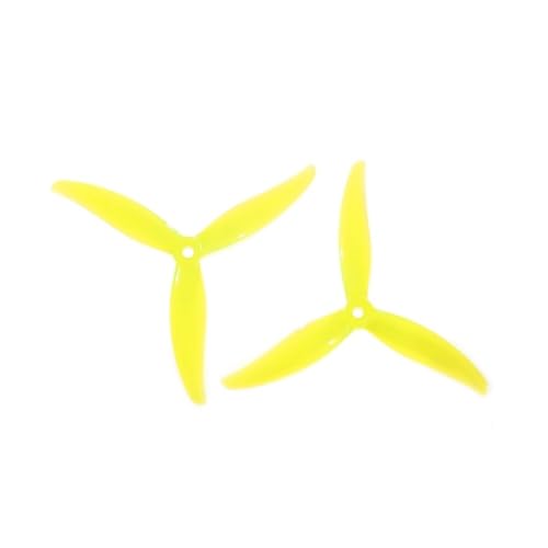 Hélice à 3 pales MCK 5130 en PC Jaune 5.1 Pouces pour Drone FPV