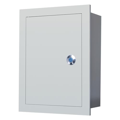 Caja eléctrica empotrable de acero laminado en frío para cables con llave
