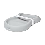 Keekaroo Peanut Changer Grey – the Original - Easy-to-Clean Changing pad and the only Shell Over Foam, Fully Water Repellant
